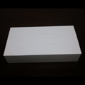 Flat box facial tissue