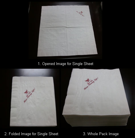 quarterfold dinner napkin